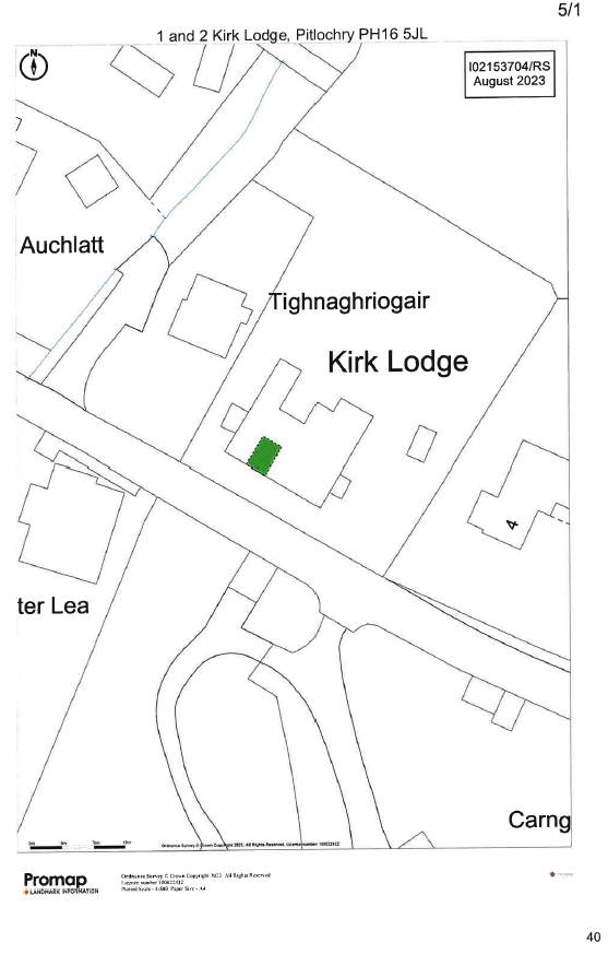 The Disputed Room is shown shaded green on the plan provided as a production by the applicant.